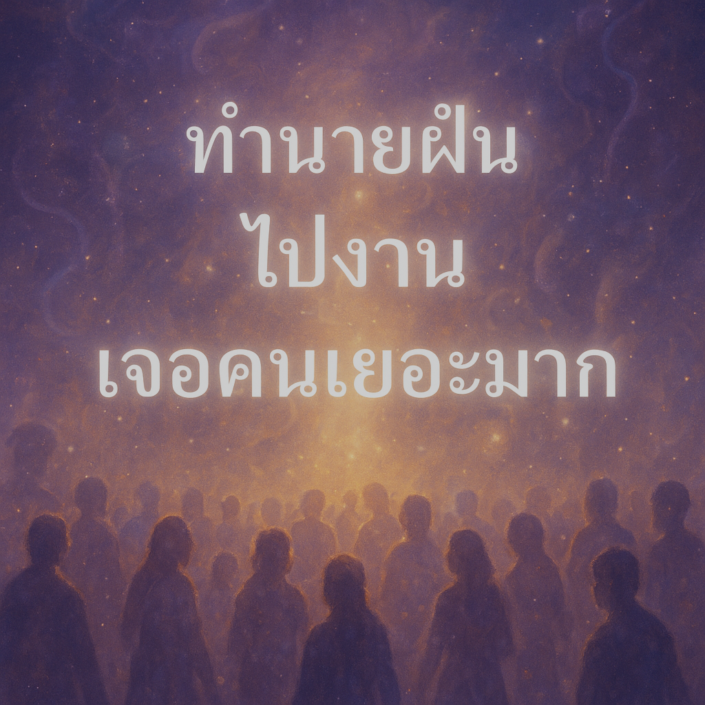 ทำนายฝัน ไปงานเจอคนเยอะมาก